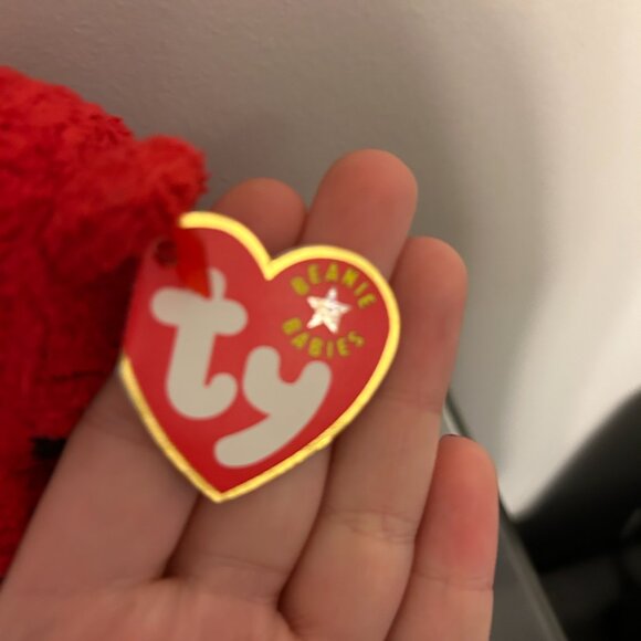 TY BEANIE BABY Mistletoe The Bear With Tags Retired 2000 Plush 8.5" - Picture 4 of 8